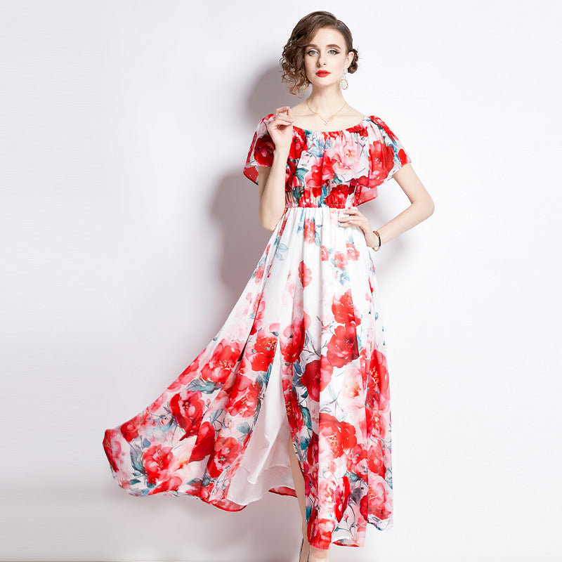 Split Chiffon Summer Dress