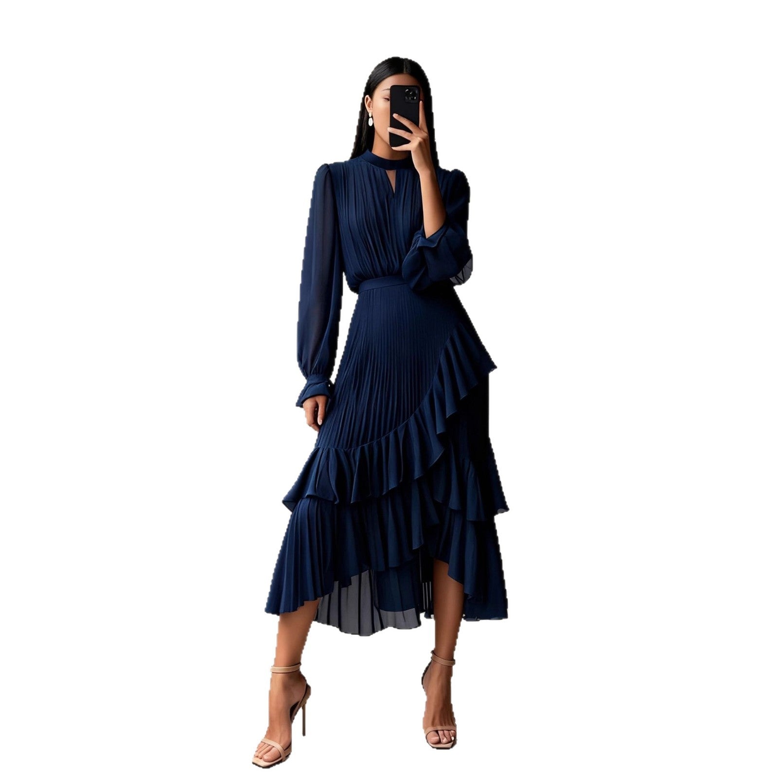 Pleated Midi Dress detail