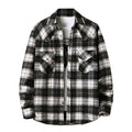 Men's flannel plaid shirt jacket – view 9