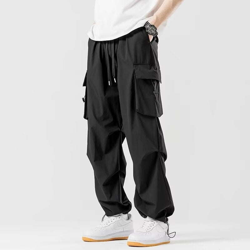 Men's Wide-Leg Cargo Pants