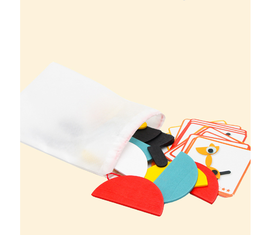Wooden Animal Tangram Puzzle 4