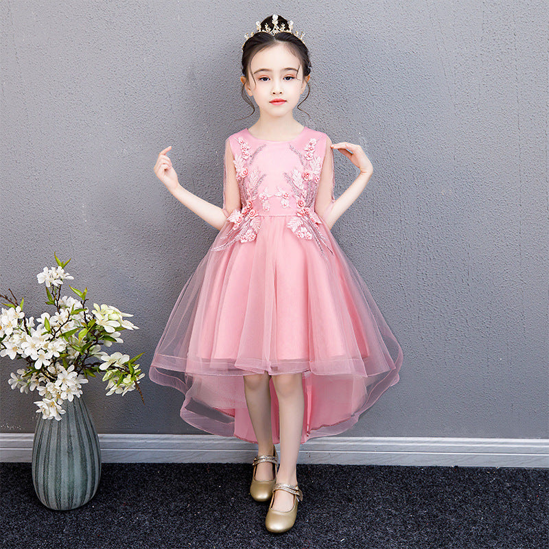 Girls' Sleeveless Tulle Princess Party Dress - view 5