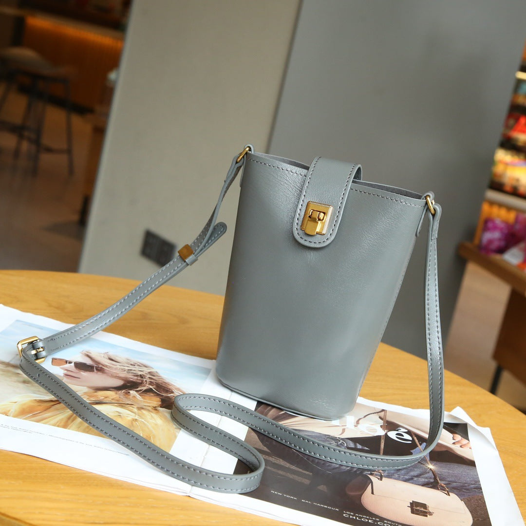 Vintage Genuine Leather Crossbody Bag
