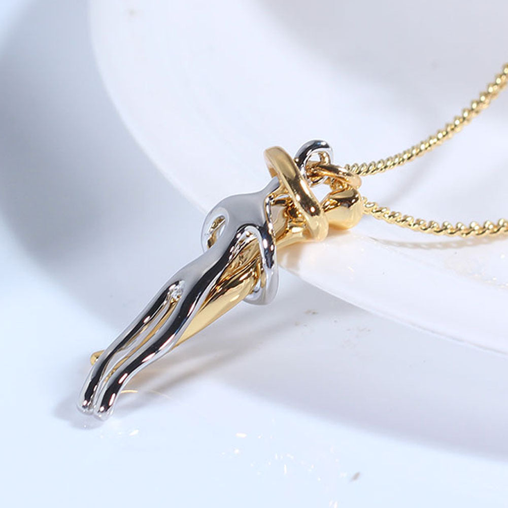 Hug Pendant Necklace detail
