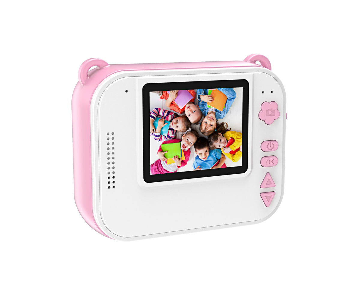 Pink kids' digital camera with 2-inch screen