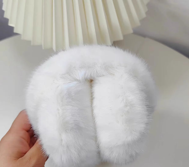 Girls furry winter earmuffs – view 4