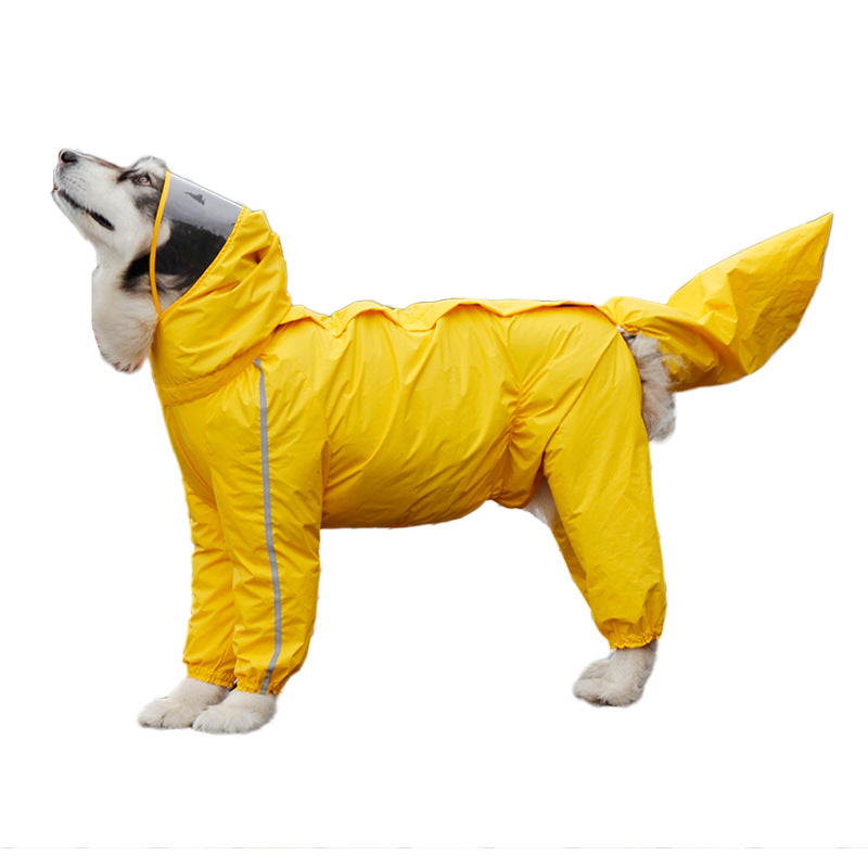 Full-Body Dog Raincoat with Tail Cover - view 10