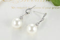 Sterling Silver Pearl Drop Earrings - view 5