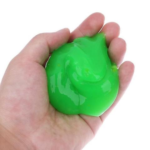 Dust cleaning gel on a keyboard – view 2