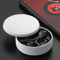 Wireless Bluetooth earbuds with charging case in black