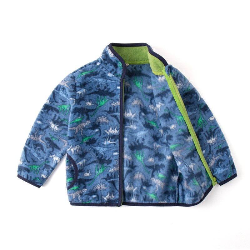 Kids' Printed Fleece Zip Jacket – view 1