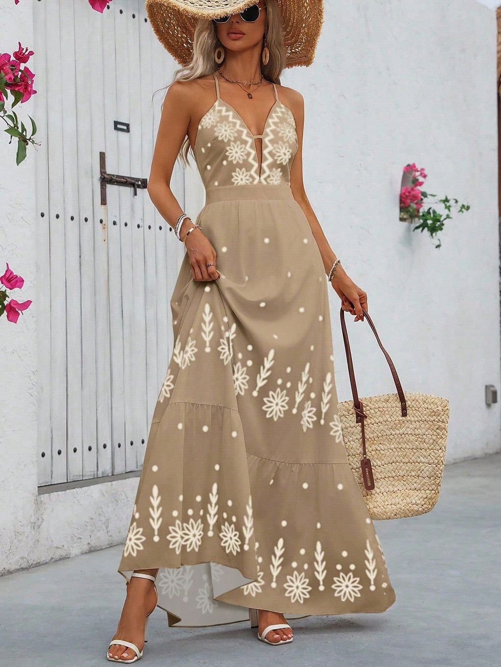 Printed Maxi Dress detail