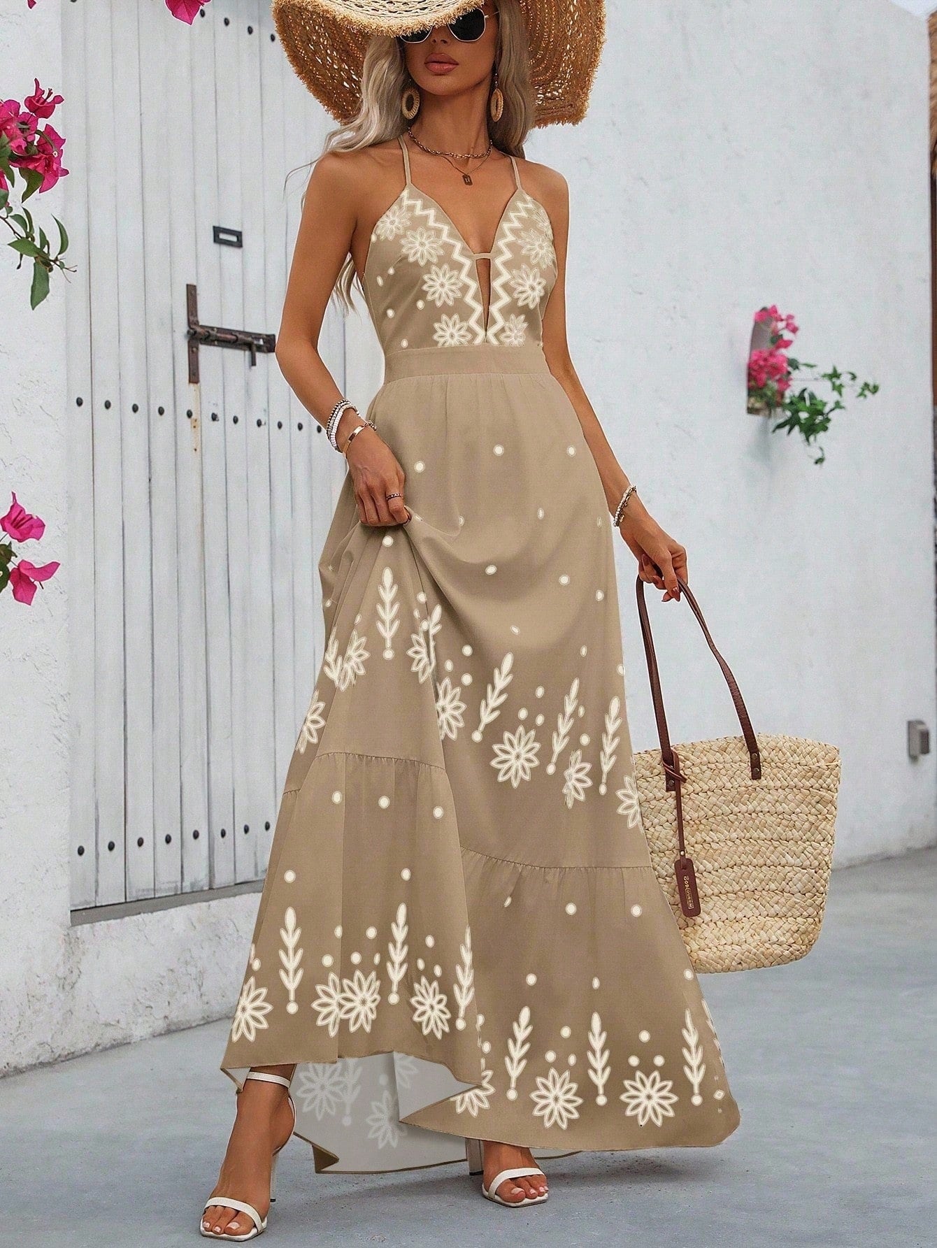 Printed Maxi Dress detail