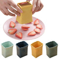 Dark blue stainless steel fruit egg and cup slicer