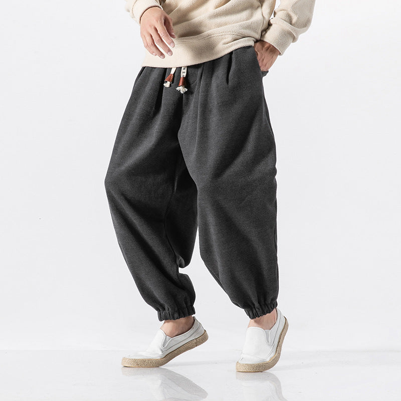 Men's Relaxed Cotton Jogger Pants, Plus Sizes - view 5