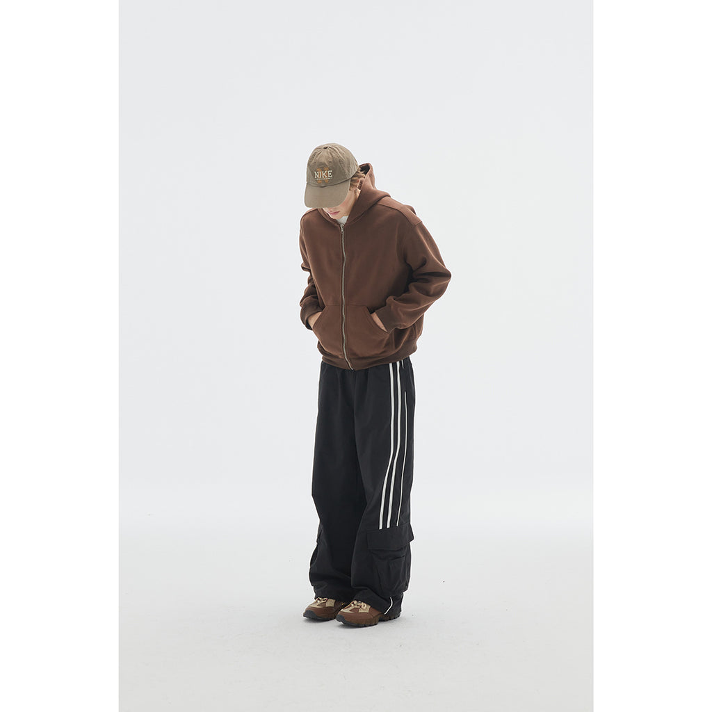 Unisex Side-Stripe Straight Track Pants - view 5