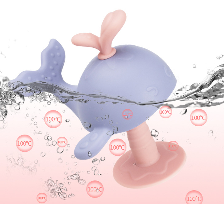 Whale Silicone Baby Teether 7