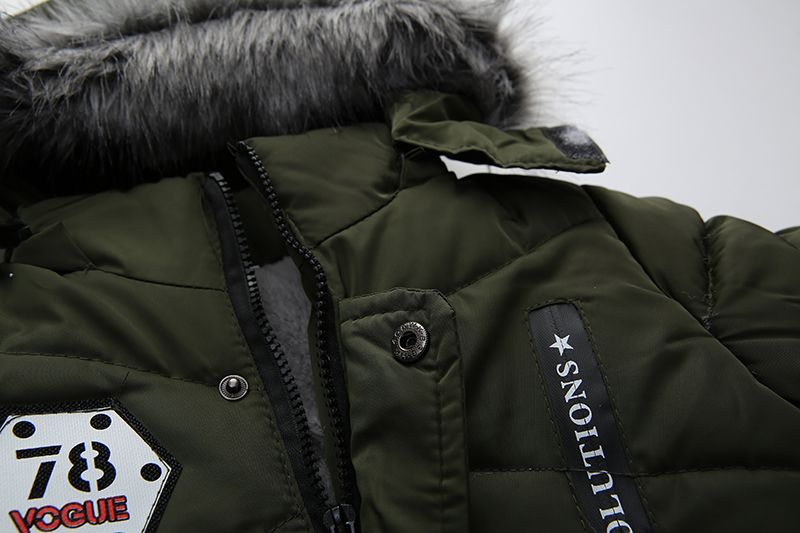 Boys' Faux-Fur Hooded Padded Parka - view 6