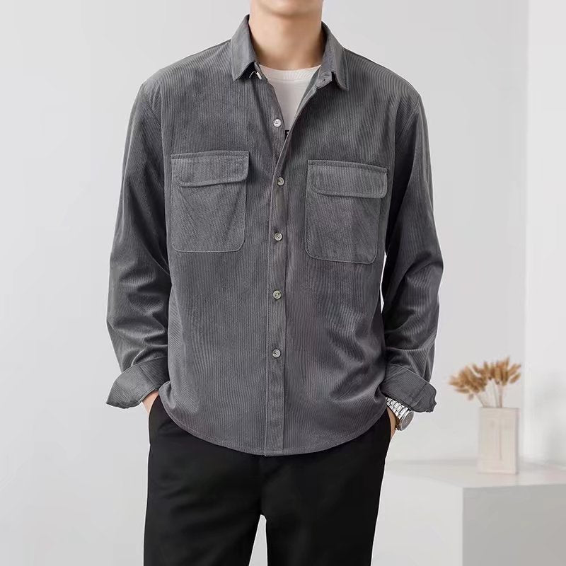 Men's Corduroy Button-Up Shirt – view 1