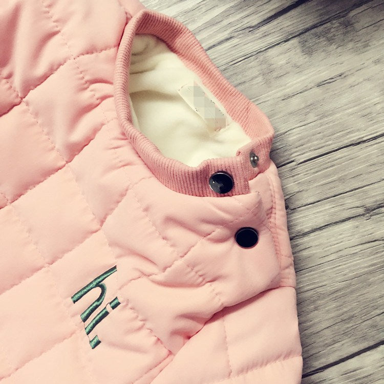 Kids' Quilted Cotton-Padded Jacket - view 3