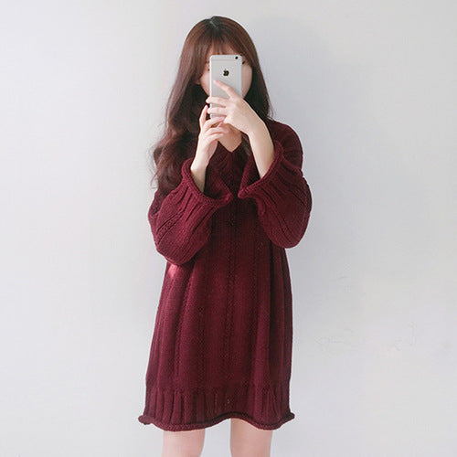 Women's oversized knit sweater dress – view 2