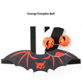 Cat bat wings with orange pumpkin bells – view 1