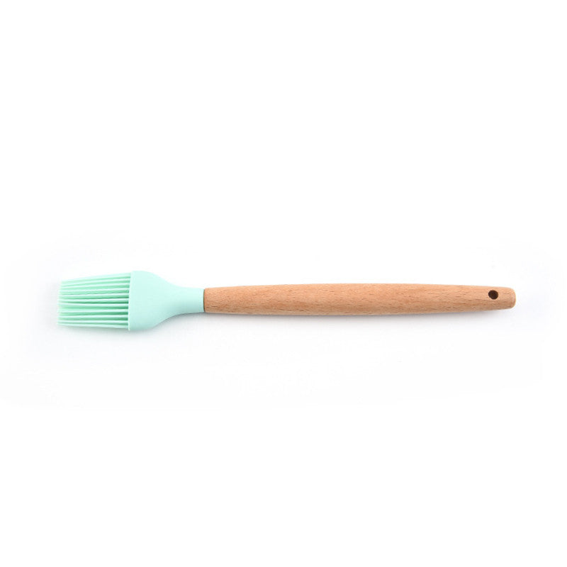 Silicone Kitchen Utensil Set with Wooden Handles, 11 Pieces - view 3
