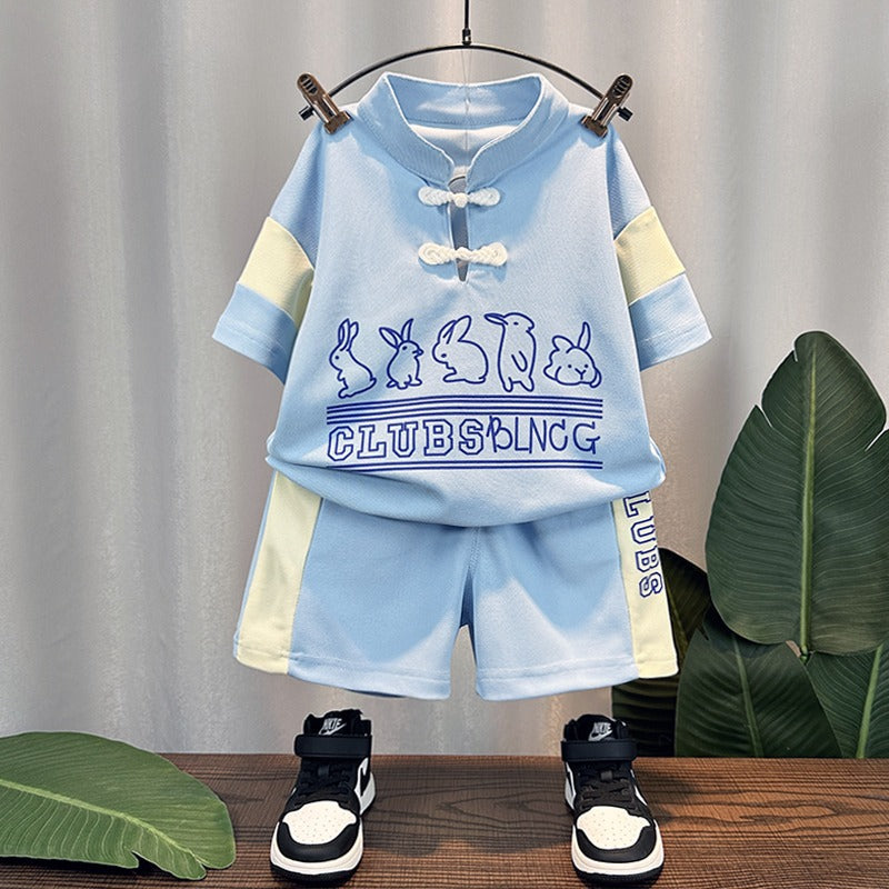Boys' Bunny Print T-Shirt & Shorts Set - view 3