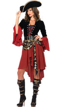 Women's red pirate Halloween costume – view 1