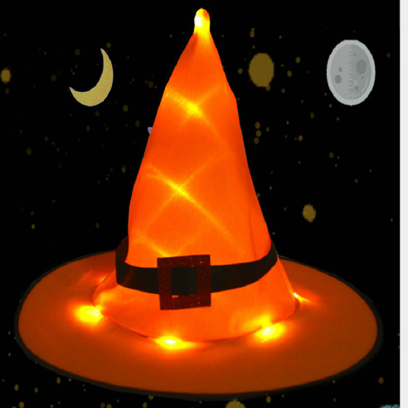 Glowing LED witch hat – view 3