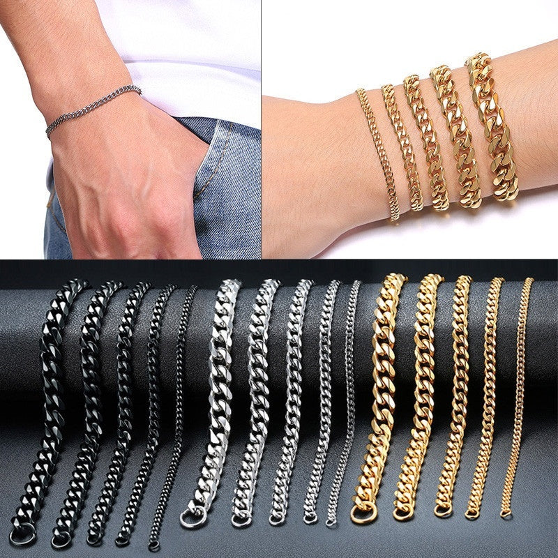 Gold Cuban link bracelet