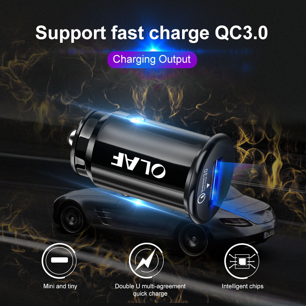 Light-up single-port USB car phone charger – view 3