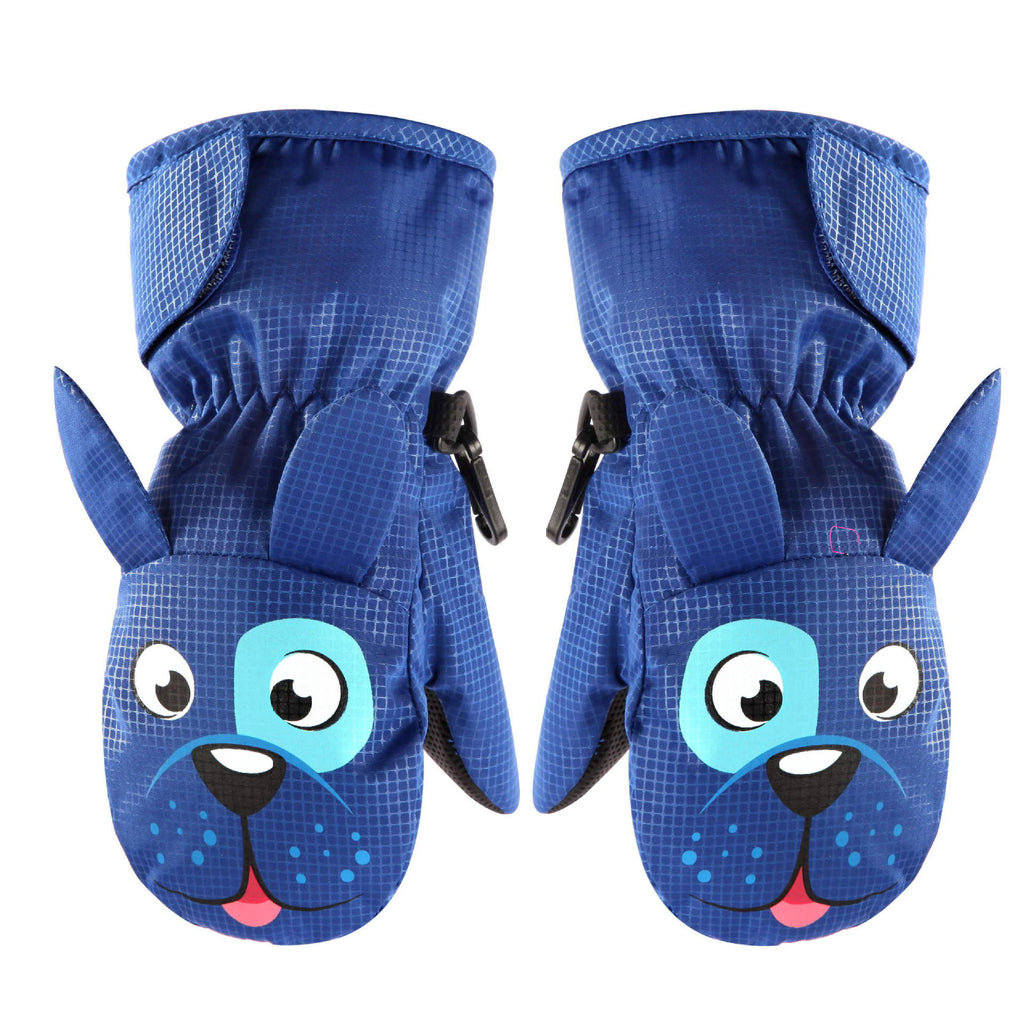 Kids fleece-lined cartoon winter mittens – view 5