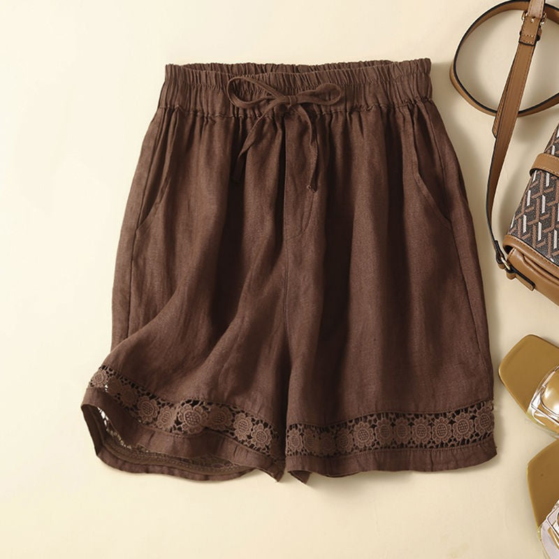 Thin Linen Shorts view 2