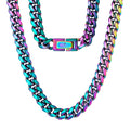 Stainless Steel 10mm Cuban Link Chain Necklace - view 5