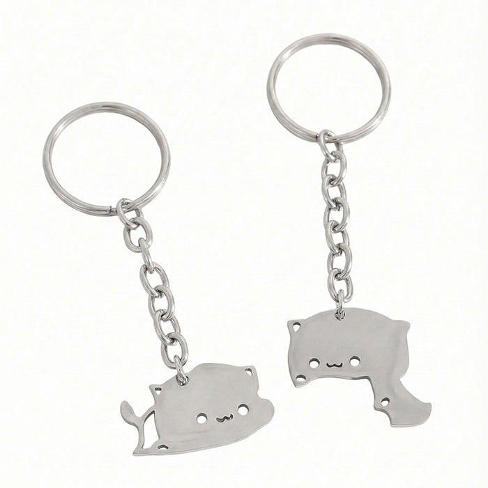 Matching Cat Couple Keychains view 6
