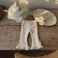 Girls' Ruffle-Trim Velvet Top or Flare Leggings - view 6