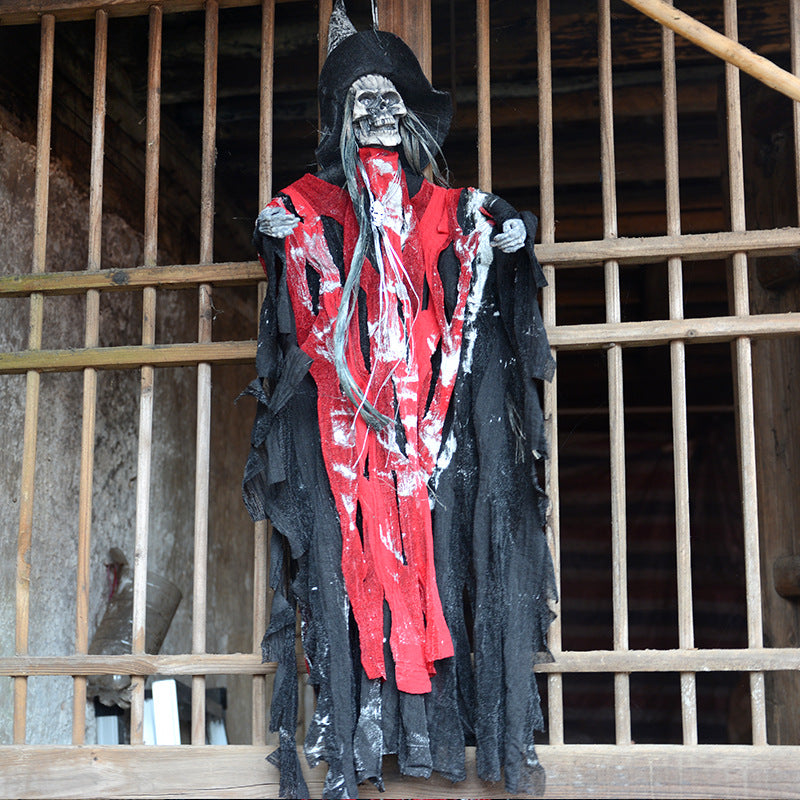 Hanging Witch Ghost Halloween Decoration – view 2