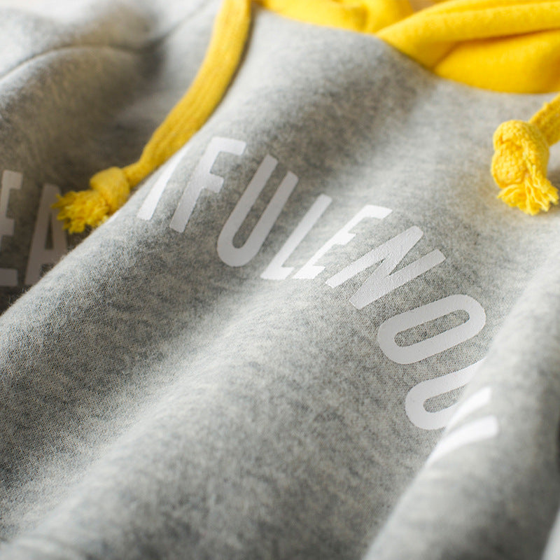 Boys' Fleece-Lined Hooded Sweatshirt - view 3