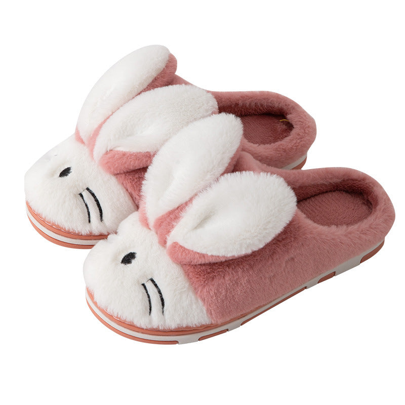 Kids bunny ear plush winter slippers – view 5