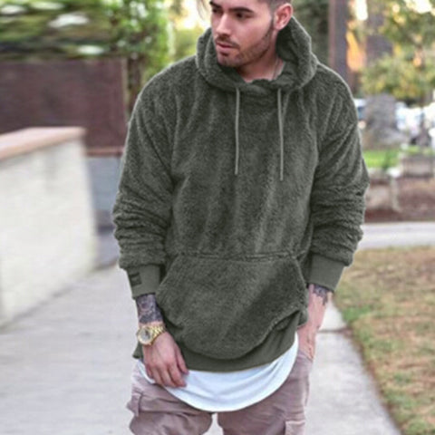 Men's Sherpa Fleece Pullover Hoodie – view 3