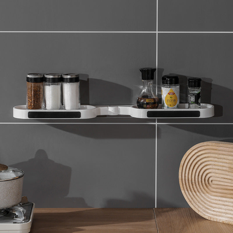 Foldable no-drill bathroom organizer shelf – view 3