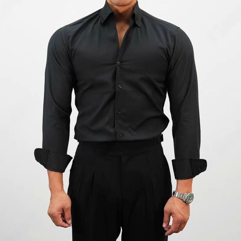 Men's Slim Fit Long Sleeve Dress Shirt - view 7