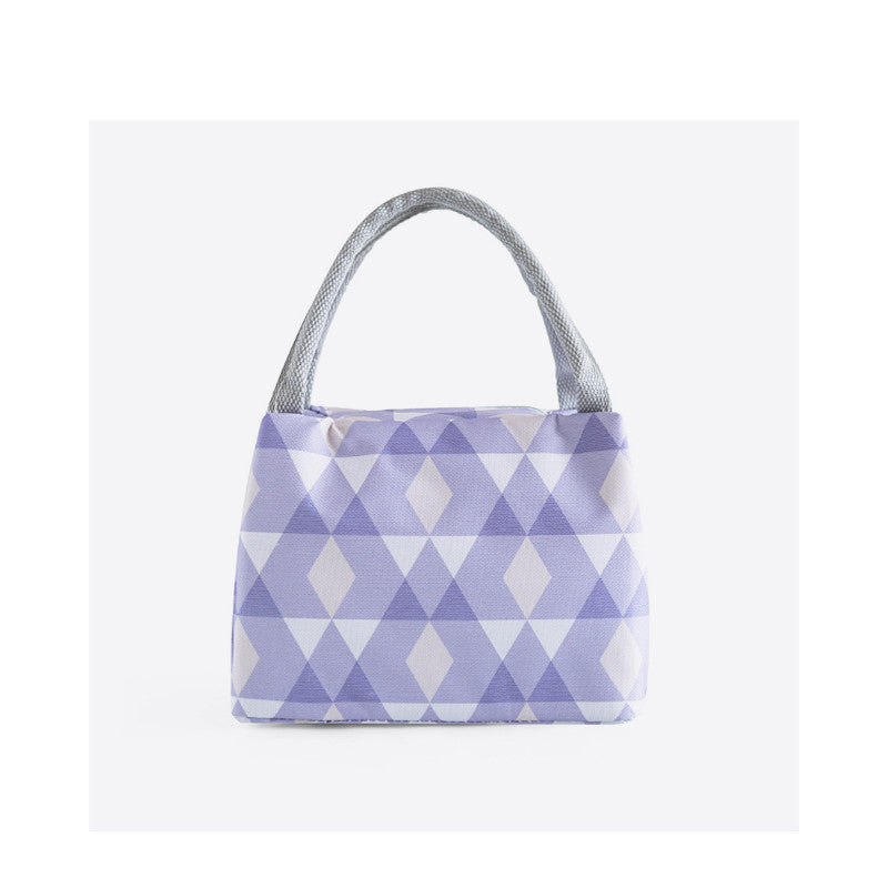 Purple insulated zip lunch bag