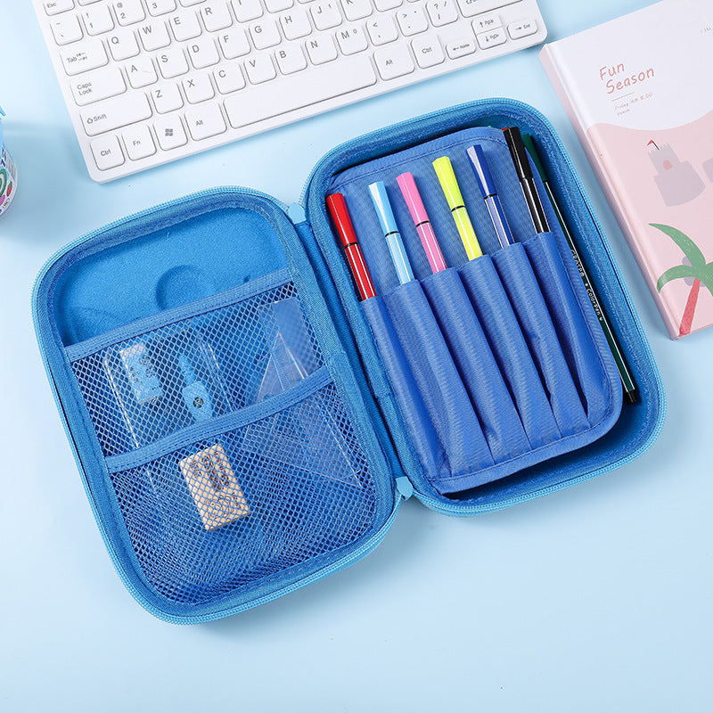 Puffy EVA pencil case zip and interior