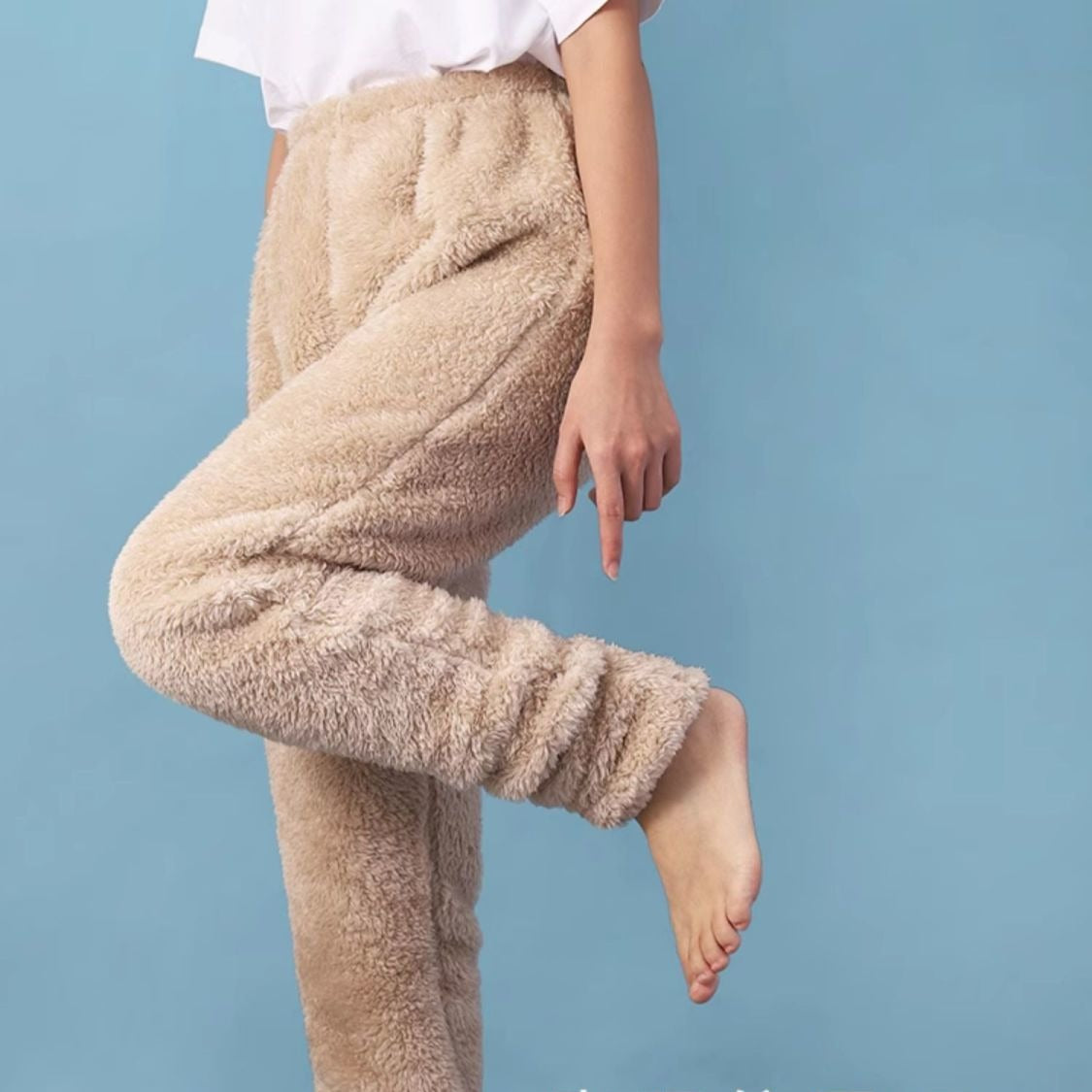 Women's Coral Fleece Footed Lounge Pants – view 2