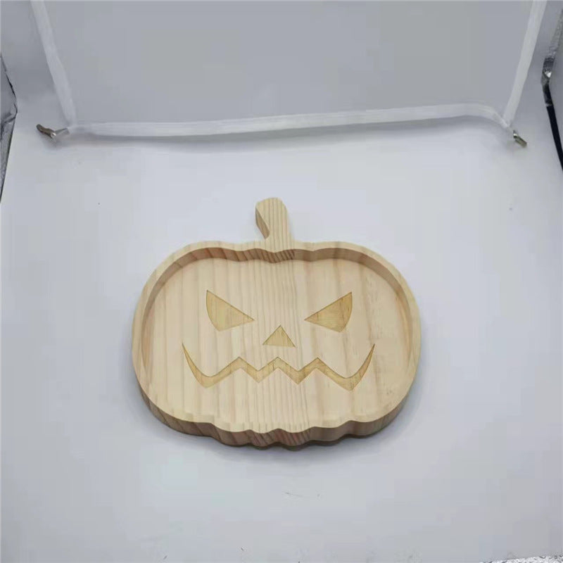 Wooden Halloween serving tray – view 1