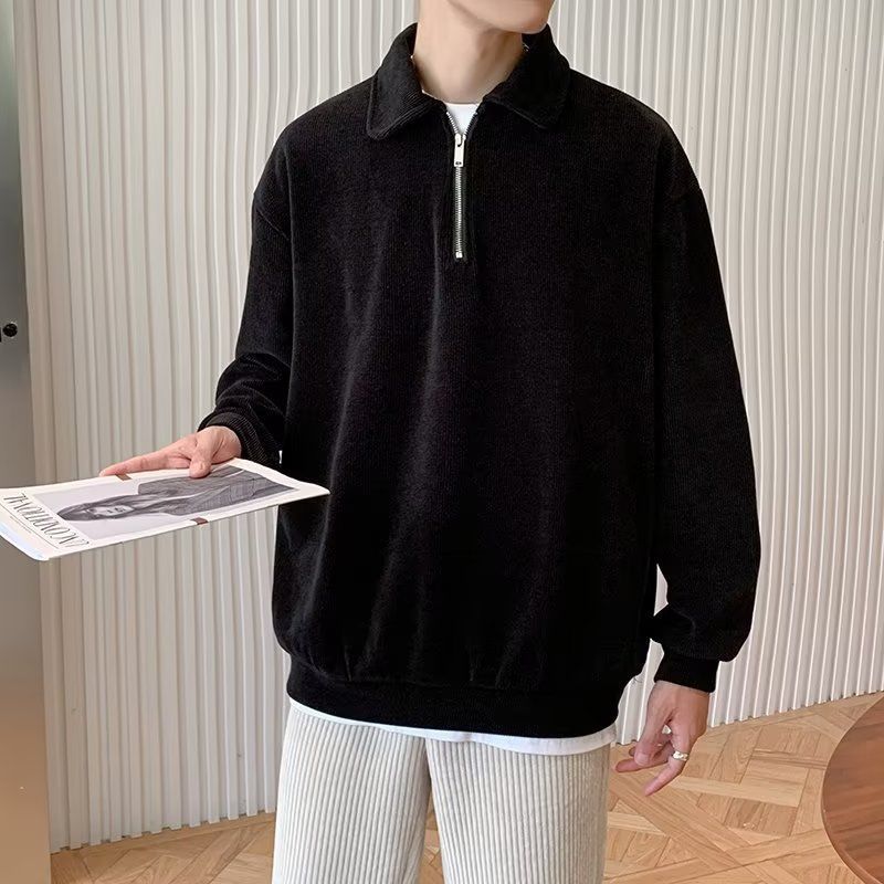 Men's Fleece-Lined Half-Zip Sweatshirt