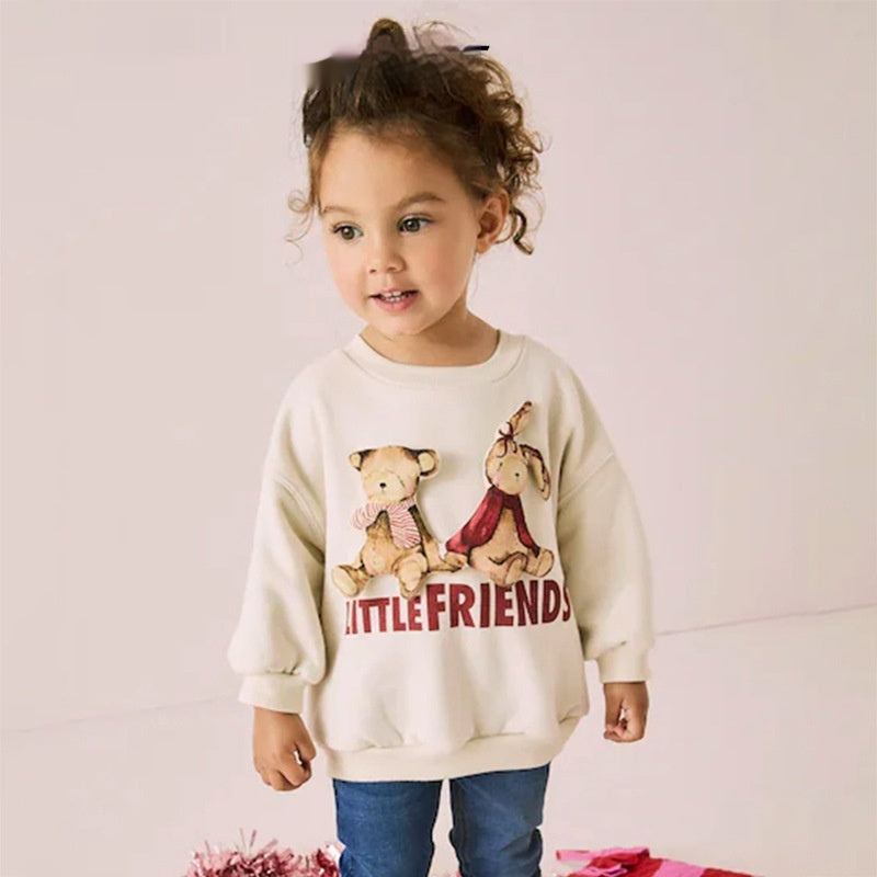 Girls little friends graphic sweatshirt