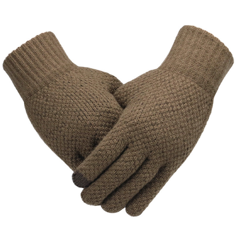 Men's Warm Knit Winter Gloves - view 2